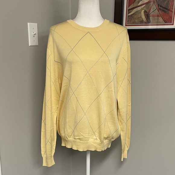 Brooks Brothers Other - BROOKS BROTHERS Men’s Argyle Country Club Silk Sweater Size Large